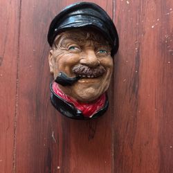 Hand Painted Bosons Legends Prod. England Chalkware "Old Salt" Head Wall Plaque