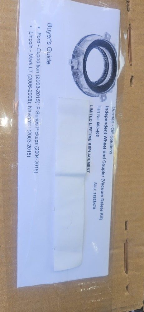 Ford 4x4 Front Hub Delete Kit