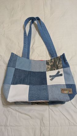 Upcycled denim tote