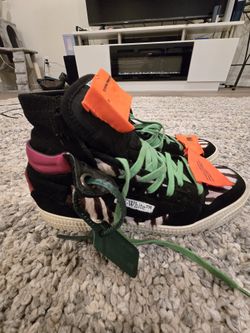 OFF-WHITE 3.0 Off Court High-Top SneakersZebra Black Size 41