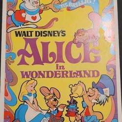 ALICE IN WONDERLAND Movie Poster (VeryFine+) Window Card 1974RR Walt Disney 232
