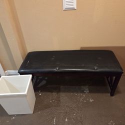 Pleather Bench