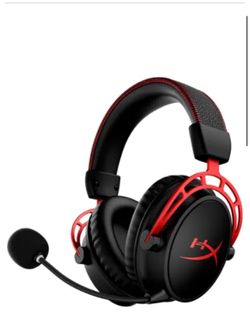 Front. HyperX - Cloud Alpha Wireless Gaming Headset for PC, PS5, and PS4 - Black/Red. 2024 The Best Wireless Gaming Headset PC Gamer HX.Up to 300 h