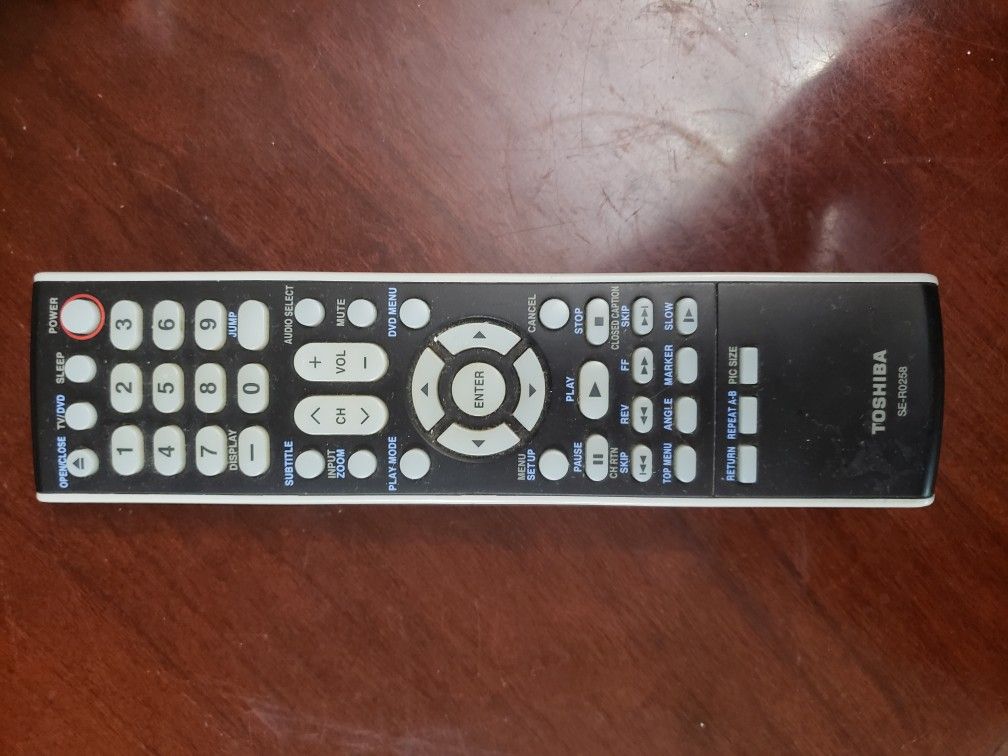 Toshiba TV/DVD Remote