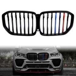 2019-22 BMW X5 G05 Front Performance Kidney Grille Grill M-Color Style Single Slat (111)
