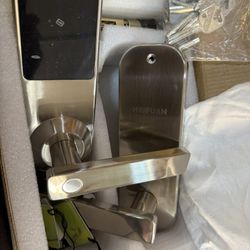HAIFUAN Bluetooth Digital Lock,Unlock with Card, Code, App & Key (Compatible with Alexa)