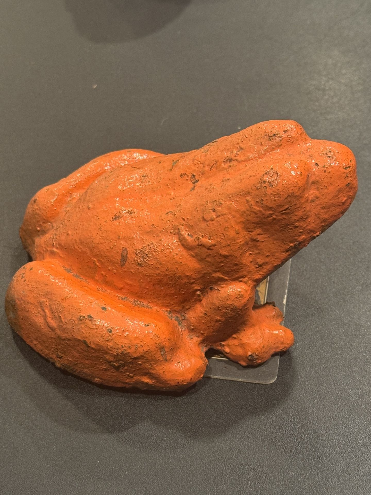 Vintage Solid Cast Iron Frog Door Stop. Weight 5lb +, 5.5” x 4.25”.