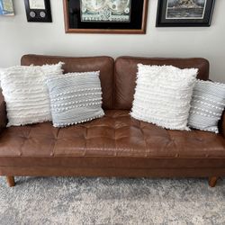 Modern Camel Colored Couch