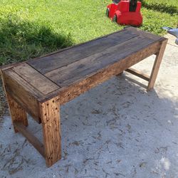 Wooden Rustic Bench. ( Just Built)