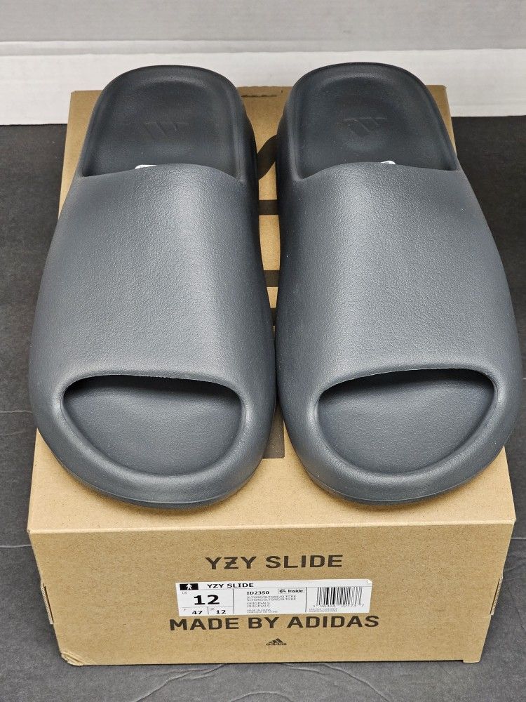 Adidas Yeezy Slide Slate Grey Mens Size 12 *ID2350* NEW for