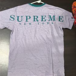 Supreme New York Ringer Tee Shirt Large