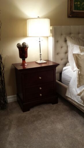 Beautiful macys dark nightstand shermag bourbon collection