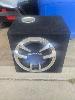 10 INCH KENWOOD SUBWOOFER WITH BUILT IN  AMPLIFIER