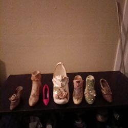 Porcelain Glass Shoes Decoration 