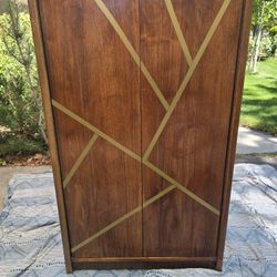 Mid Century MCM Cupboard with 2 Adjustable Shelves | Cabinet Storage |  Organization 