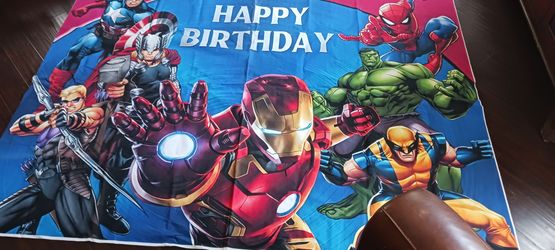 Birthday banner  superhero