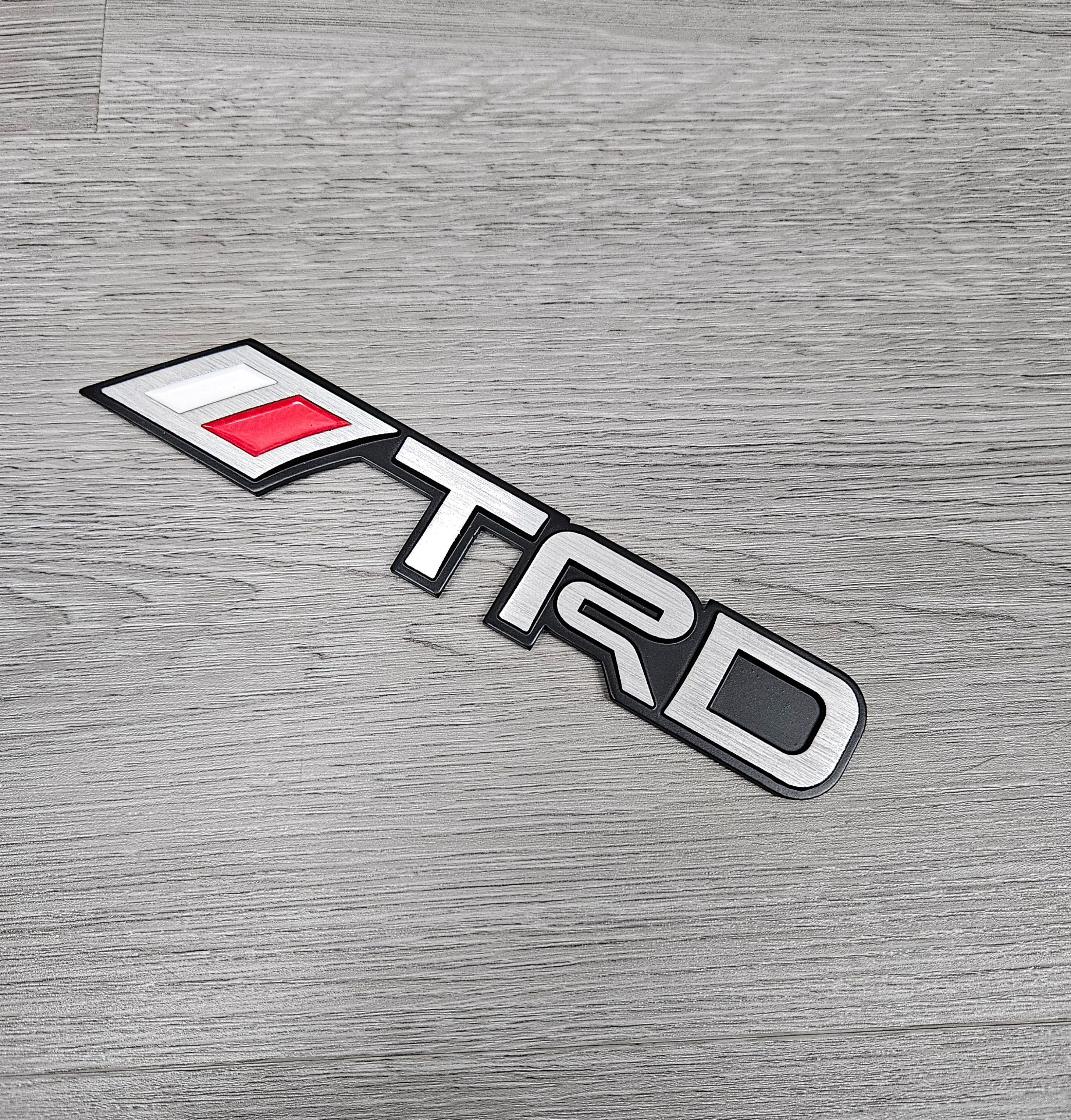 BRAND NEW 1PCS 3D Aluminum TRD Car Front/Rear Badge Fender Body Emblem Decal Sticker