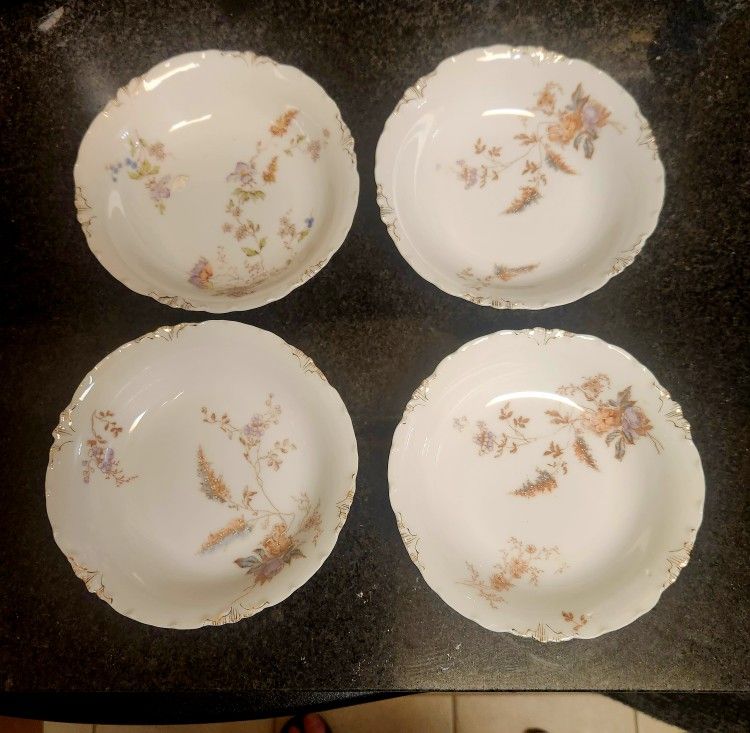 X4 Royal Crown Versailles Germany China Bowls