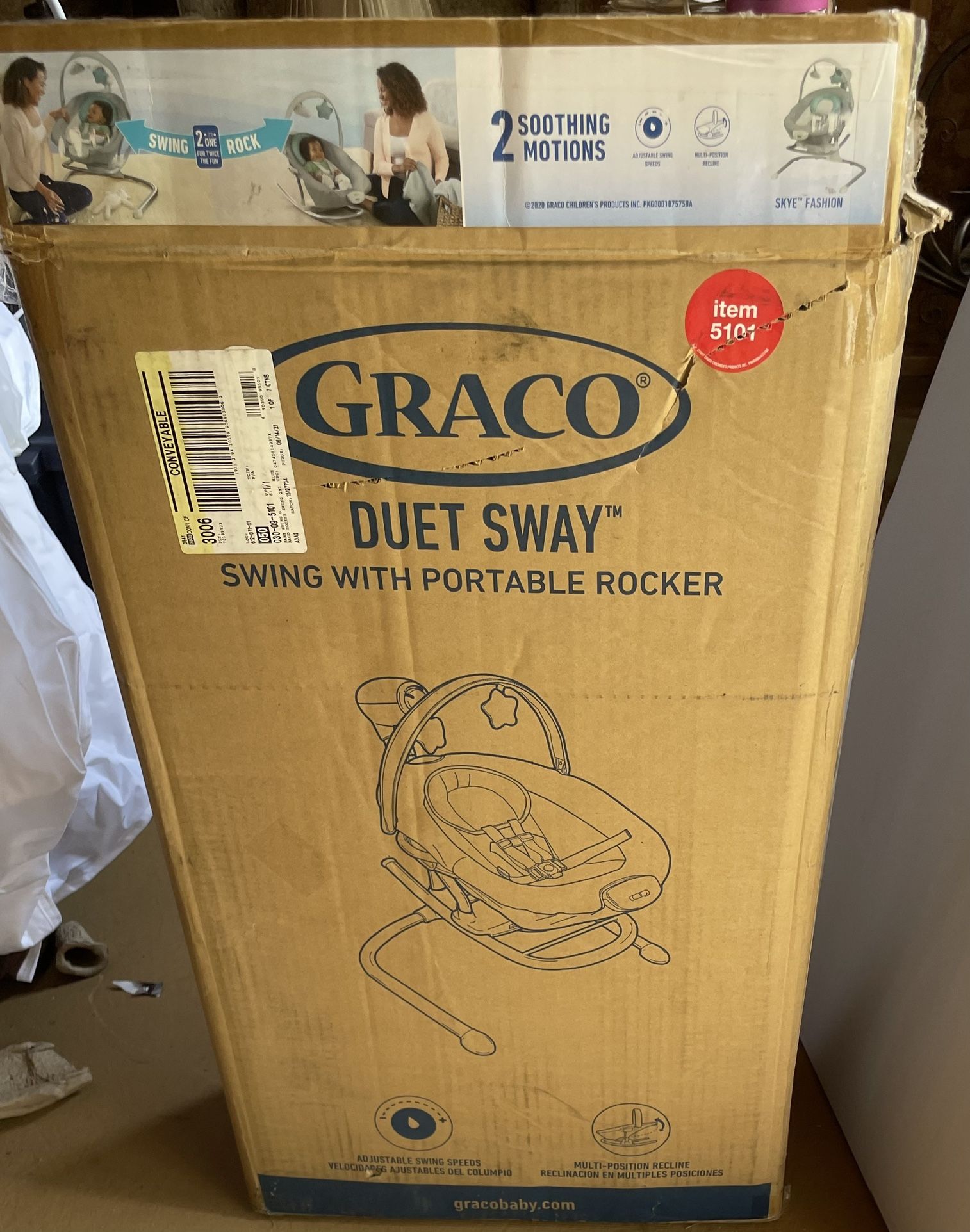 Graco Duet Sway Swing With Portable Rocker