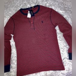 Ralph Lauren Polo Performance Waffle Long Sleeve Shirt Sz Large