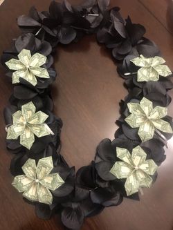 Graduation Money Lei (artificial flowers lei)