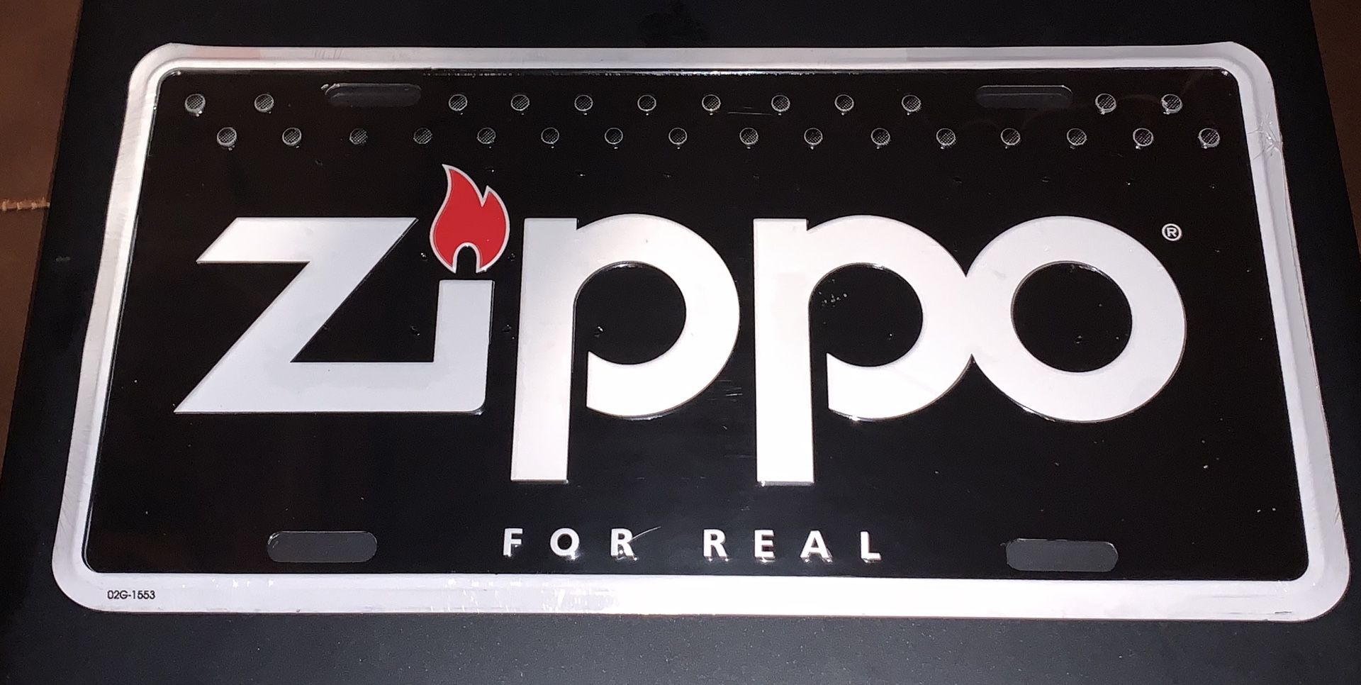 Zippo License Plate , still in original shrink wrapped