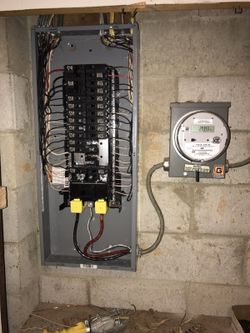 Electrician work.