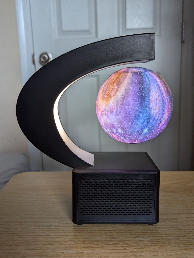 Levitating Galaxy Ball Lamp with Bluetooth Speaker