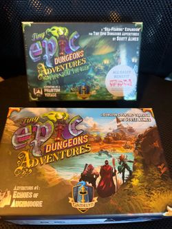 Board game : Tiny Epic Dungeons Adventures board game + expansion