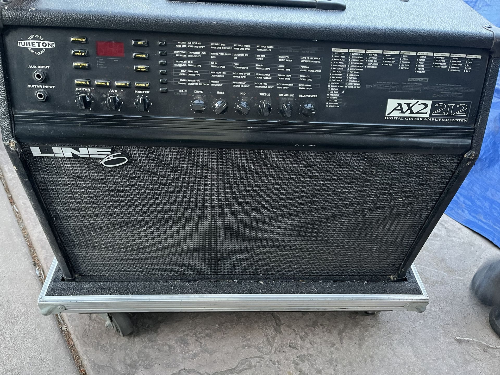 Line 6 Ax2 212 With Kryptonite Case