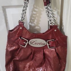 Women's red purse