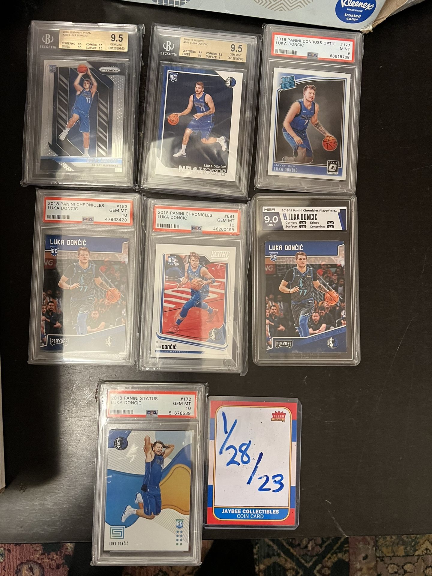 NBA Luka Doncic Rookie Graded Sportscard Collection 