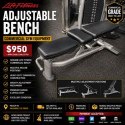 Life Fitness Adjustable Bench – Commercial Gym Equipment