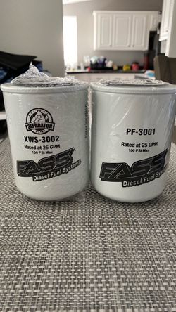 FASS Diesel Fuel Filters PF 3001 & XWS 3002 for FASS Titanium Series Lift Pumps.