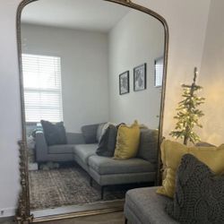 Anthropology Gold 7ft Floor Mirror Must pick up 