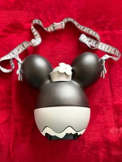 Disney Parks Steamboat Willie Minnie Mouse Popcorn Bucket With Strap