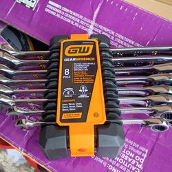 Gearwrench 8 PCs Ratcheting Wrench Set