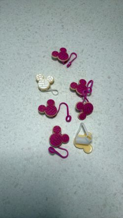 Mickey Mouse Concha Straw Topper For Tumblers
