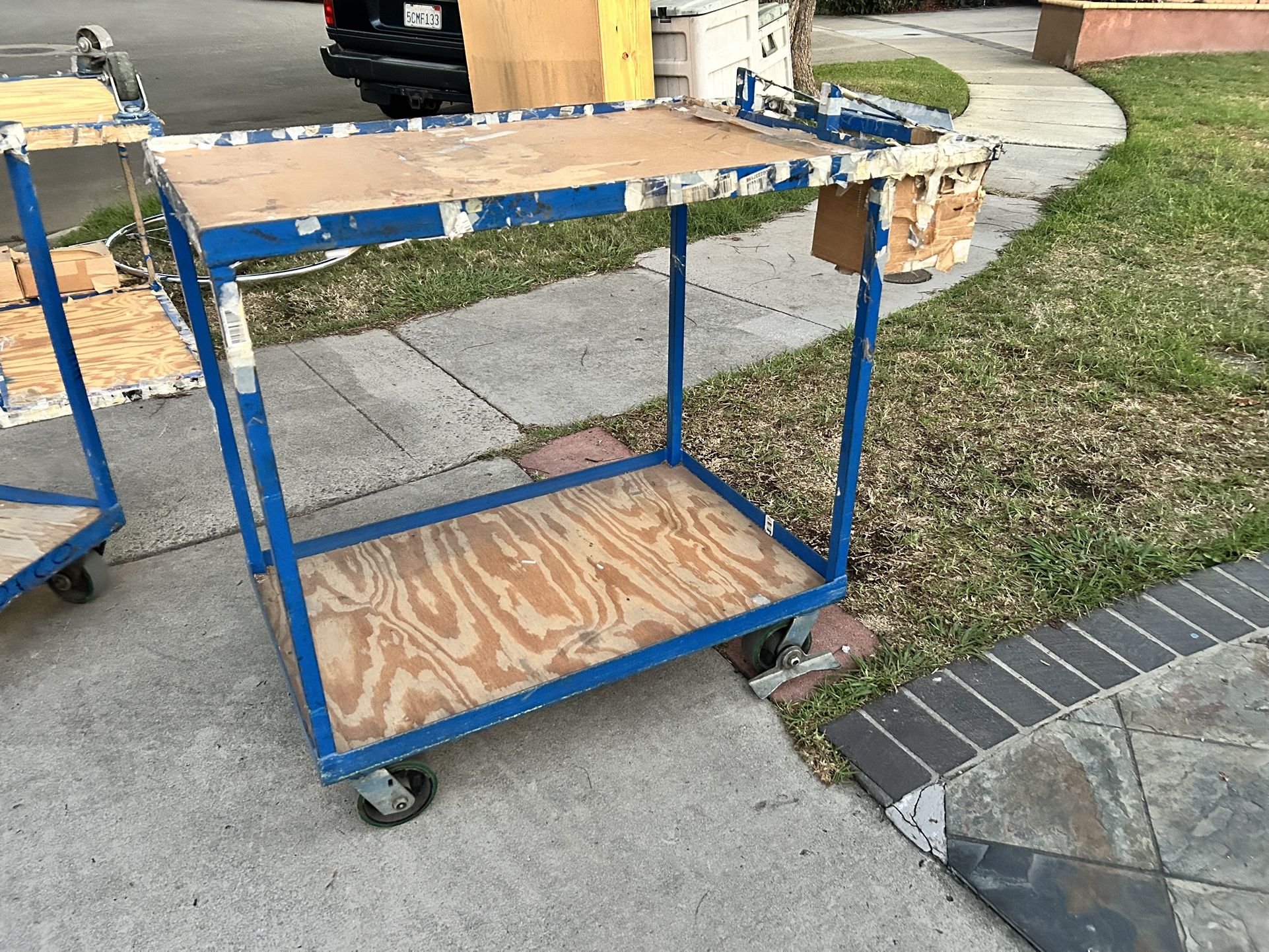 Utility Cart With Brake Dim 38”x24”x38”