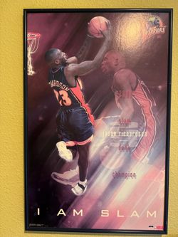 Framed poster