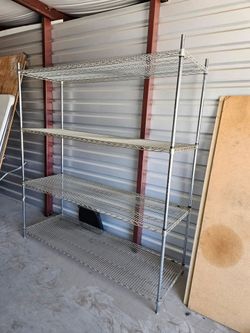 Ultra Durable 4-Tier NSF Household Steel Shelving Unit w/ Shelf Liners, 60 in. W x 24 in. D x 80 in. H, Granite