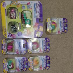 Squirkies Figit Pets BUNDLE  8 TOTAL 