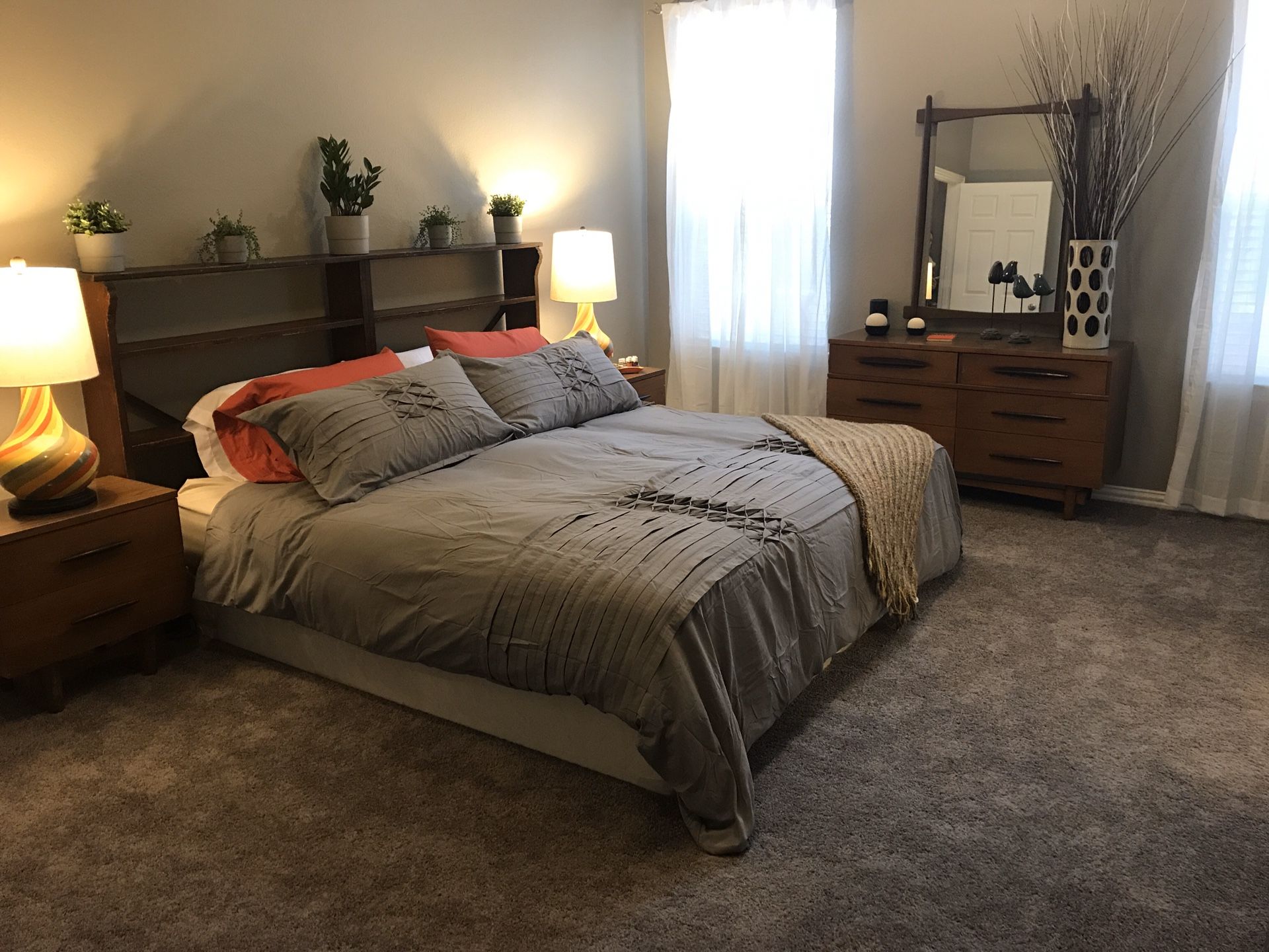 Mid century bedroom set. (Mattress not for sale)