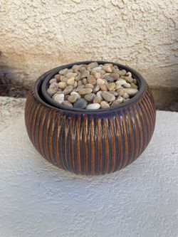 Small 7” Brown Planter