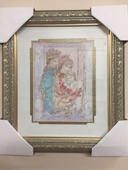 Print/painting Hibel family