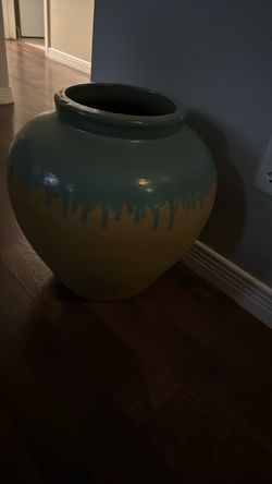 Large Ceramic Drip Glaze Vase