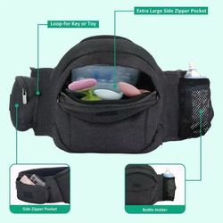 Hip Seat Baby Carrier - Adjustable Waistband Toddler Waist Carrier for Newborns Infants, Ergonomic Carrier with Pockets, Dark Gray