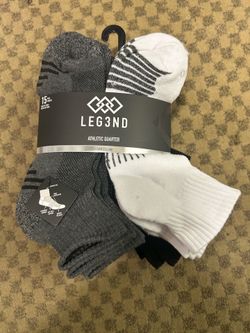 Legend Men's Athletic Quarter cushion Socks 15 pairs
