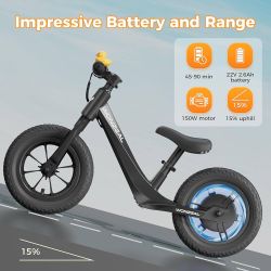 Electric Balance Bike for Kids (white)
