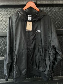 Nike windbreaker XL new black zip hood men’s